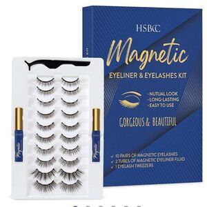 NEW HSBCCsbcc Magnetic Liner and Lashes 10 Pairs Sealed Package